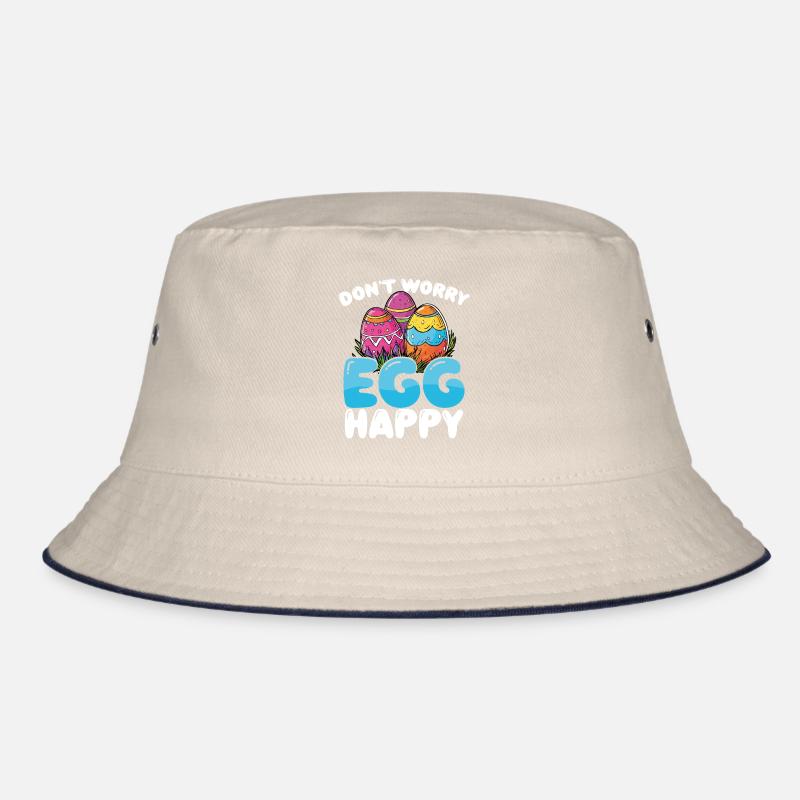 Don't Worry Egg Happy Funny Easter Bucket Hat