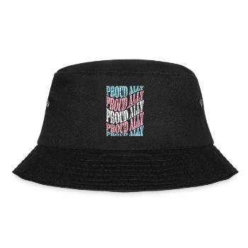 Transgender Trans LGBT Pride - Bucket Hat - Schwarz - Vorne - Lela (165cm)