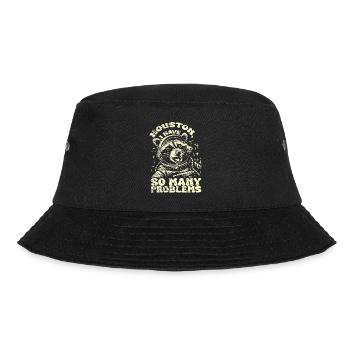 Vintage Raccoon Houston I Have So Many Problems - Bucket Hat - black - Front - Lela (165cm)