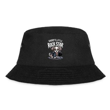 Daddy's Little Rock Star Dog Rocktar - Bucket Hat - black - Front - Lela (165cm)