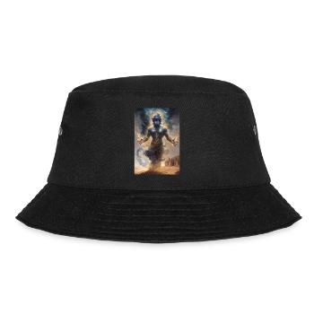 Gini Mythologie Mythos Geschenk - Bucket Hat - Schwarz - Vorne - Lela (165cm)