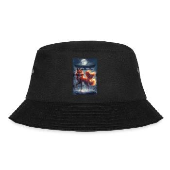 Fuchsgeist Mythologie Mythos Geschenk - Bucket Hat - Schwarz - Vorne - Lela (165cm)