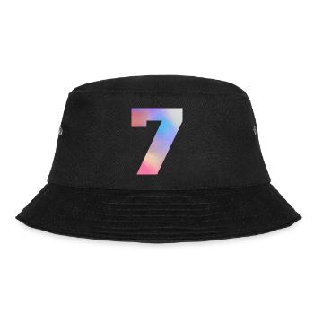 Colorful Number 7 - Bucket Hat - black - Front - Lela (165cm)