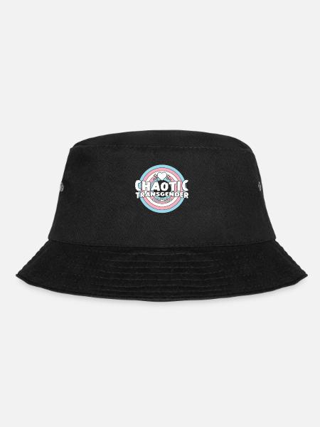 Transgender Trans LGBT Pride - Bucket Hat - black