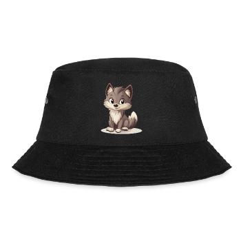 little wolf - Bucket Hat - black - Front - Lela (165cm)