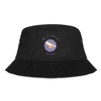 "Mom - my heart's hero for life." - Bucket Hat - black - Front - Lela (165cm)