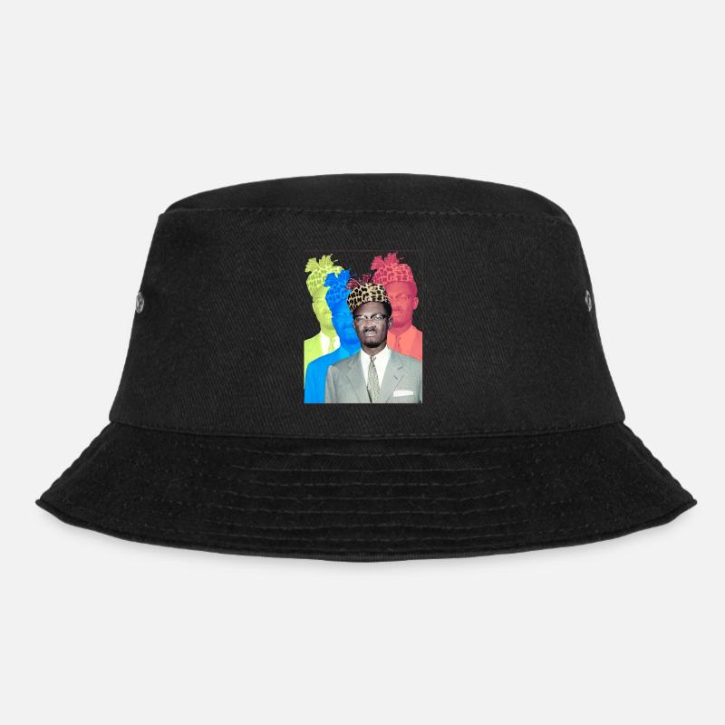 Patrice Lumumba - Bucket Hat - Schwarz