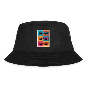 Colorful Sunglasses Pop Art Style - Bucket Hat - black - Front - Lela (165cm)