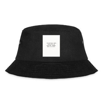 Hab Vertrauen - Bucket Hat - Schwarz - Vorne - Lela (165cm)
