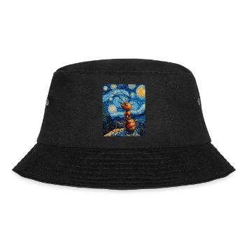 Ant starry night van gogh style - Bucket Hat - black - Front - Lela (165cm)