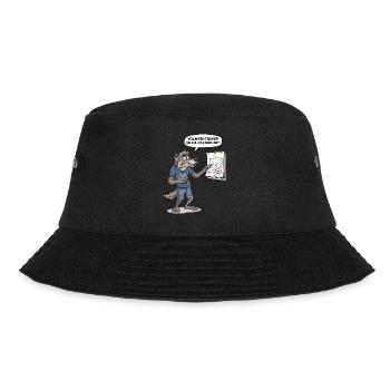 Vollmond-Termin? Ich hab doch keine Zeit ! - Bucket Hat - Schwarz - Vorne - Lela (165cm)