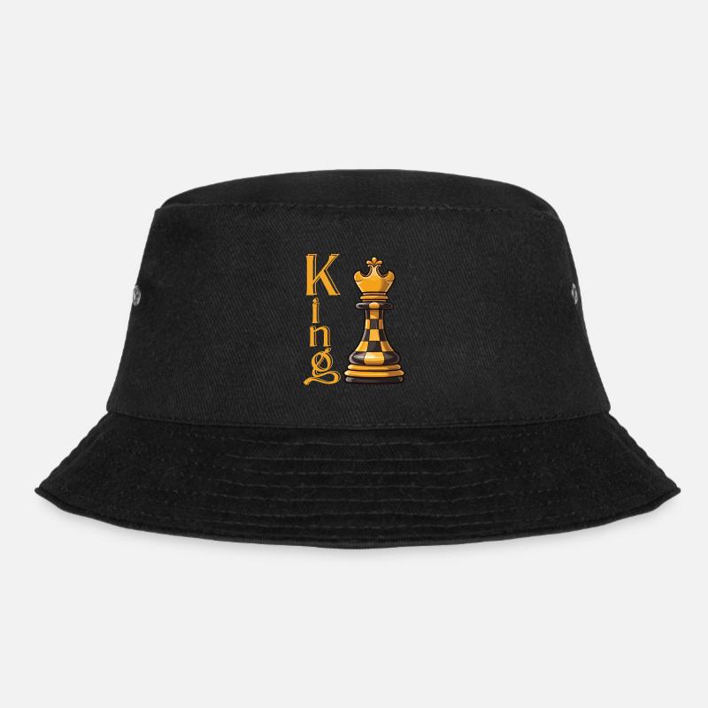 Schachkönig Eleganz - Bucket Hat - Schwarz