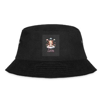 Lina  - Bucket Hat - Schwarz - Vorne - Lela (165cm)