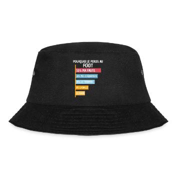 Why I Lose at Football Player Soccer - Bucket Hat - black - Front - Lela (165cm)