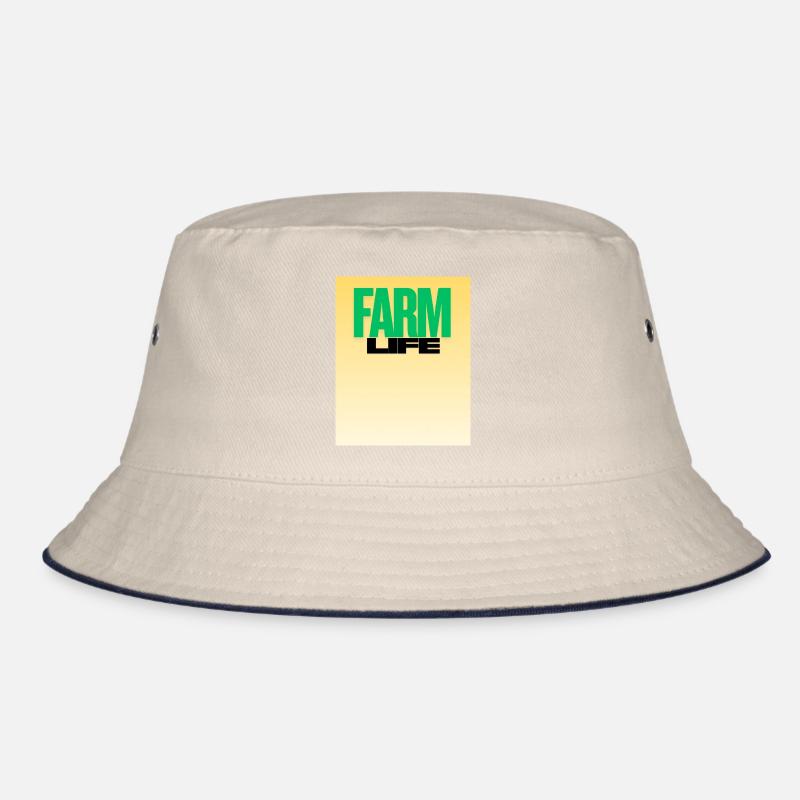 Farm Life Bold Typography Bucket Hat