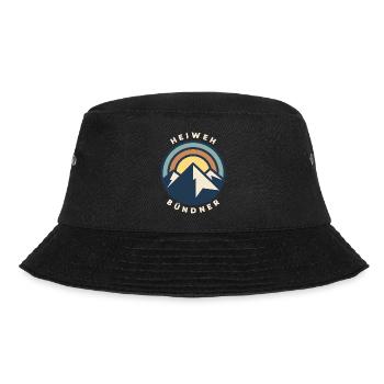 Heiweh Bündner - Bucket Hat - Schwarz - Vorne - Lela (165cm)