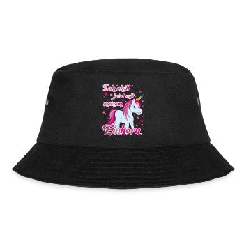 Ich chill jetzt mit meinem Einhorn, Lustig - Bucket Hat - Schwarz - Vorne - Lela (165cm)