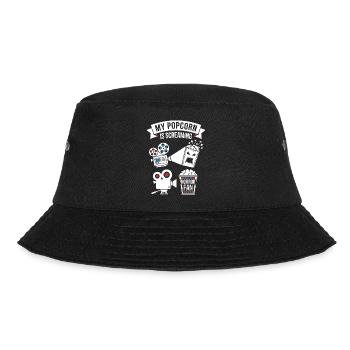 My Popcorn Is Screaming Horror Fan - Bucket Hat - black - Front - Lela (165cm)