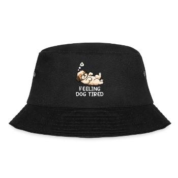 Feeling Dog Tired Shih Tzu Shih tzus Shih tzu Hund - Bucket Hat - black - Front - Lela (165cm)