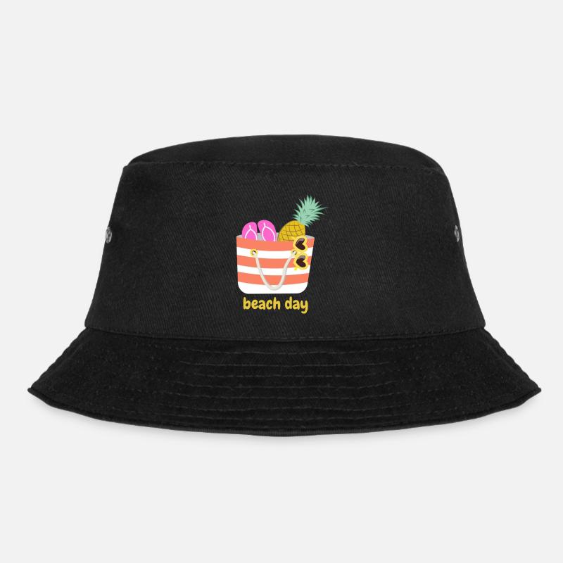 Beach day - Bucket Hat - Schwarz