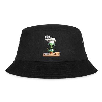 Alien Chef Cupcake - Bucket Hat - black - Front - Lela (165cm)