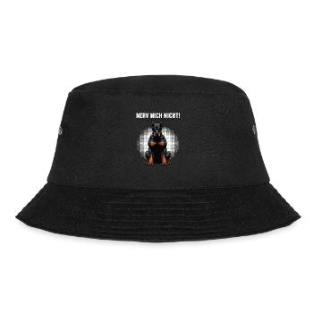  Nerv Mich Nicht Dobermann Dobermannbesitzer  - Bucket Hat - Schwarz - Vorne - Lela (165cm)
