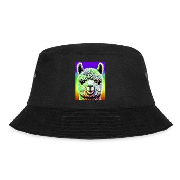 Alpaka - Bucket Hat - Schwarz - Vorne - Lela (165cm)