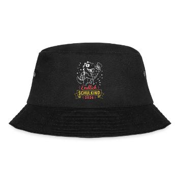Endlich Schulkind 2026 Dino - Bucket Hat - Schwarz - Vorne - Lela (165cm)