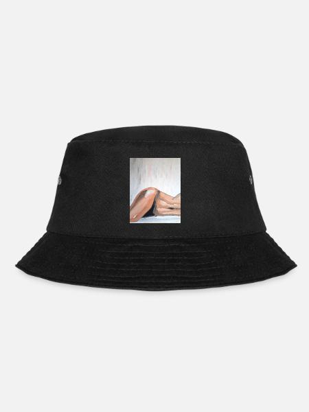 Impressionist Nude Lying Down - Bucket Hat - black