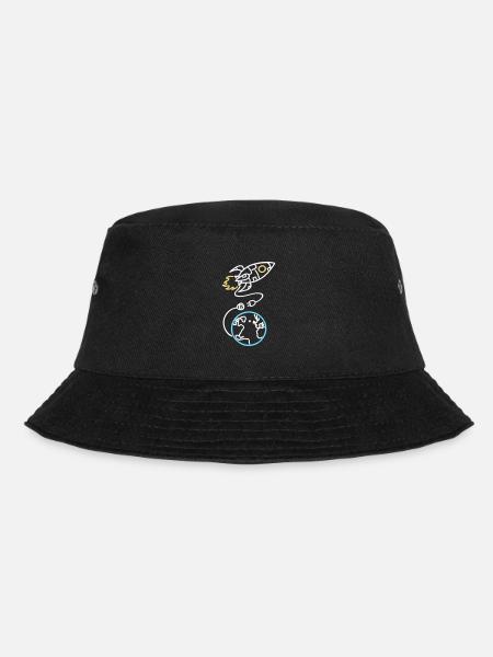Vergiss nicht, dich aufzuladen - Bucket Hat - Schwarz