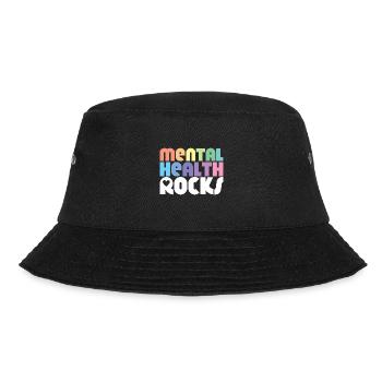 Mental Health Mentale Gesundheit - Bucket Hat - Schwarz - Vorne - Lela (165cm)