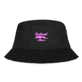 Greyhound Mom - Bucket Hat - Schwarz - Vorne - Lela (165cm)