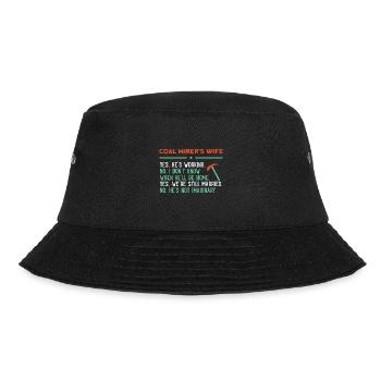 Mine Minenarbeiter - Bucket Hat - Schwarz - Vorne - Lela (165cm)