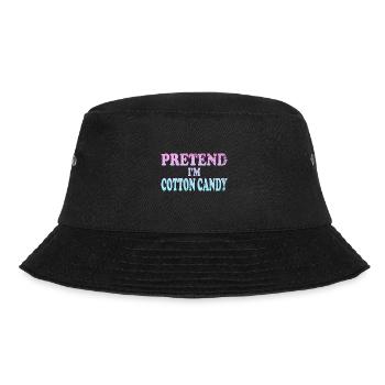 Pretend I'm Cotton Candy - Bucket Hat - black - Front - Lela (165cm)