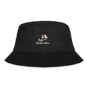 Süße Weihnachten Biene Weihnachtsmann - Bucket Hat - Schwarz - Vorne - Lela (165cm)