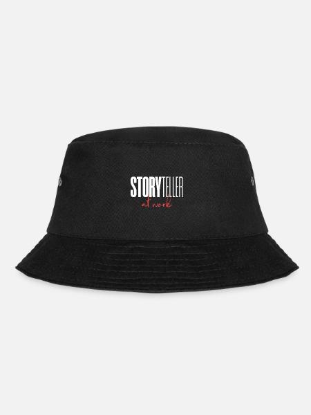 Storyteller at work - Bucket Hat - Schwarz