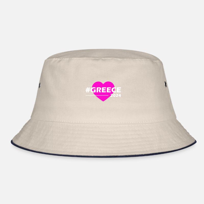 Greece 2024 Herz Liebe Bucket Hat