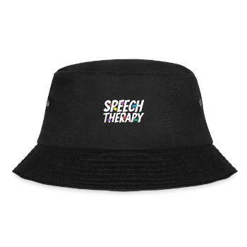 Logopäde Sprachtherapie Sprachtherapeut - Bucket Hat - Schwarz - Vorne - Lela (165cm)