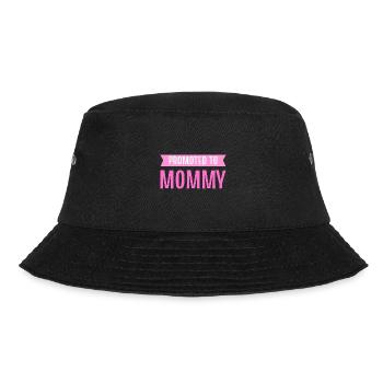 Promoted To Mommy Est 2023 Mutter - Bucket Hat - Schwarz - Vorne - Lela (165cm)