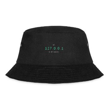 Linux T-Shirt für Linux Geeks - Bucket Hat - Schwarz - Vorne - Lela (165cm)