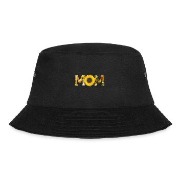 Mama Sunflower Mama Gardener Flower Lover - Bucket Hat - black - Front - Lela (165cm)