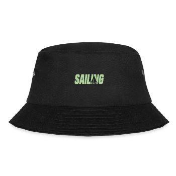 sailing segeln segelboot - Bucket Hat - Schwarz - Vorne - Lela (165cm)