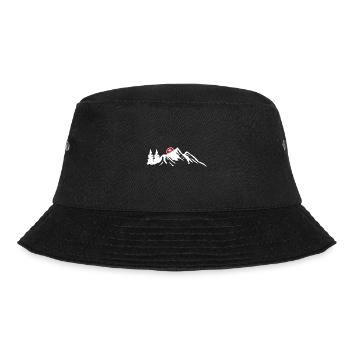 Schweiz Schweizerdeutsch Schweizer Berge - Bucket Hat - Schwarz - Vorne - Lela (165cm)