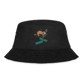 Lazy day,sloth day,relaxing day,sleepy day. - Bucket Hat - black - Front - Lela (165cm)