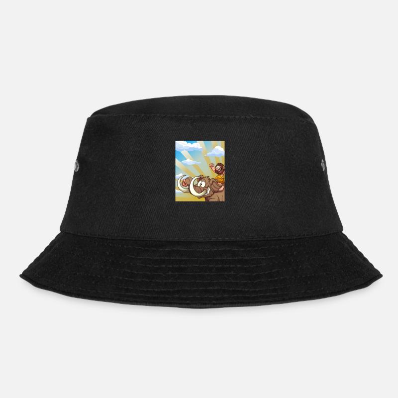 Mammut I Eiszeit I Elefanten I Geschenk - Bucket Hat - Schwarz