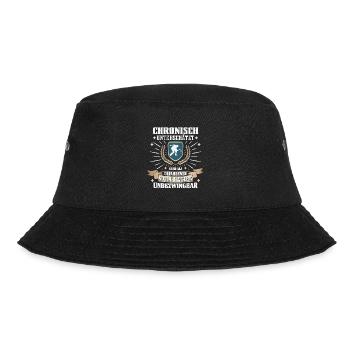 Lustiger Boccia Spieler, Boule Sport und Petanque - Bucket Hat - Schwarz - Vorne - Lela (165cm)