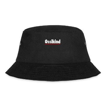 Ossikind - Ostdeutscher Ostdeutschland DDR Ossi - Bucket Hat - Schwarz - Vorne - Lela (165cm)