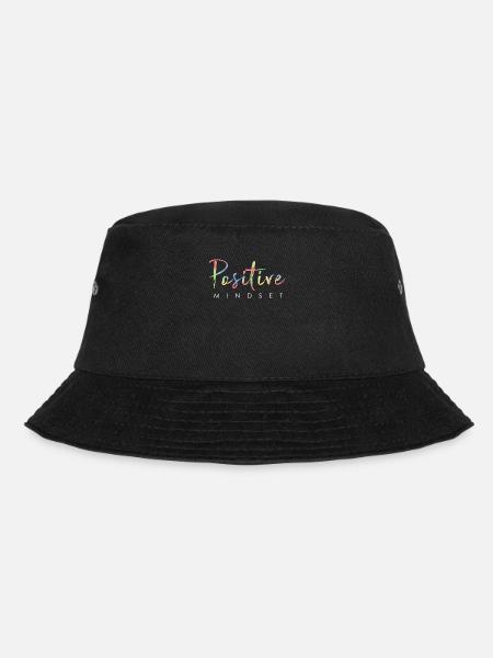 Positiver Mindset - Bleib positiv - Bucket Hat - Schwarz