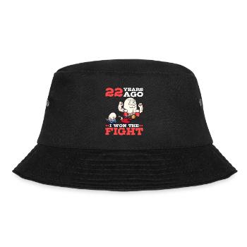 Vor 22 Jahren Gewann Ich Den Kampf 22. Geburtstag - Bucket Hat - Schwarz - Vorne - Lela (165cm)