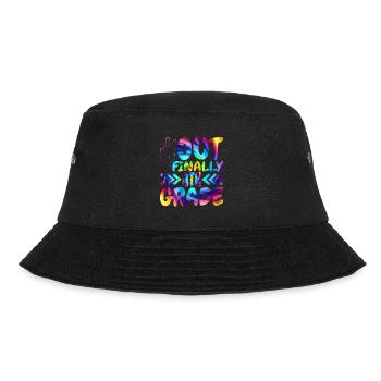 Out Finally 4th grade elementary school students - Bucket Hat - black - Front - Lela (165cm)